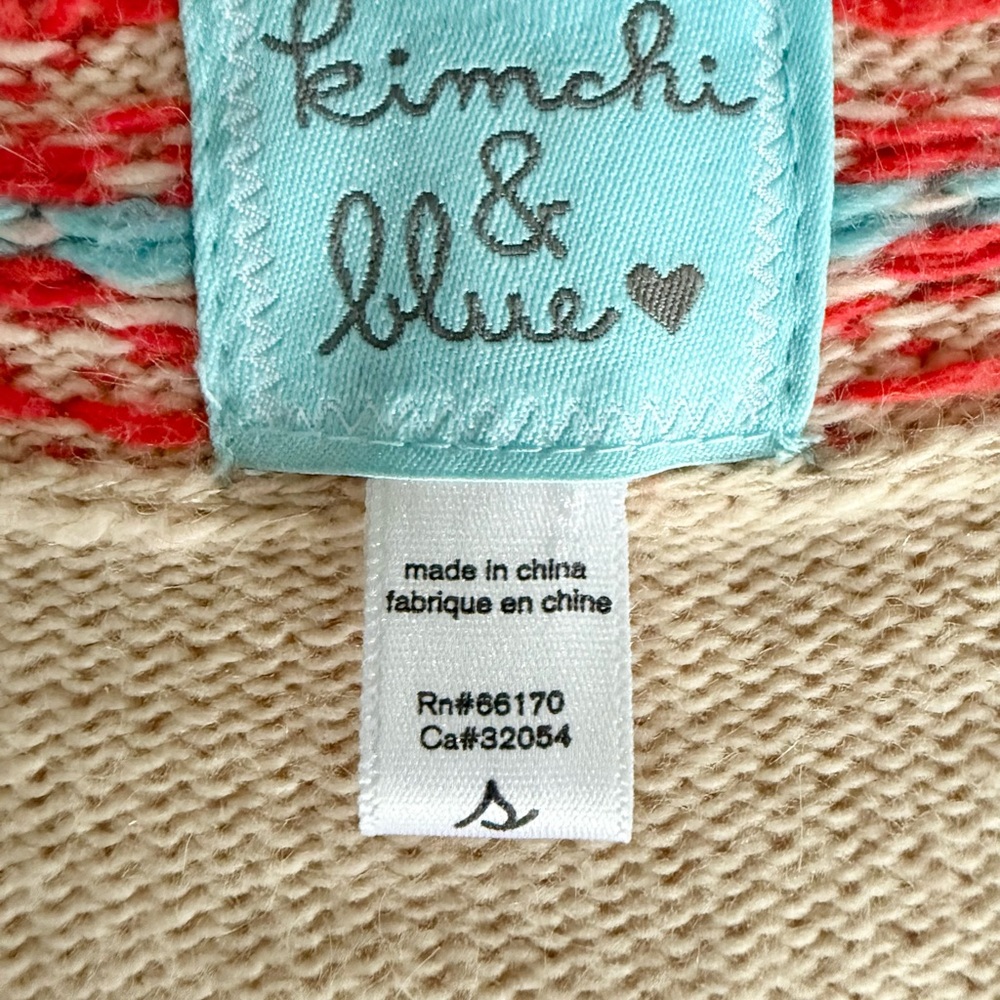 Urban Outfitters Cream and Orange V-Neck Sweater - Picture 10 of 12
